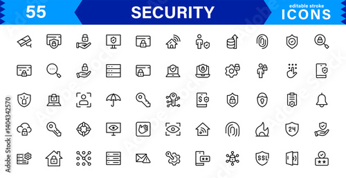 Foto Modern Security Icons for Professional Designs