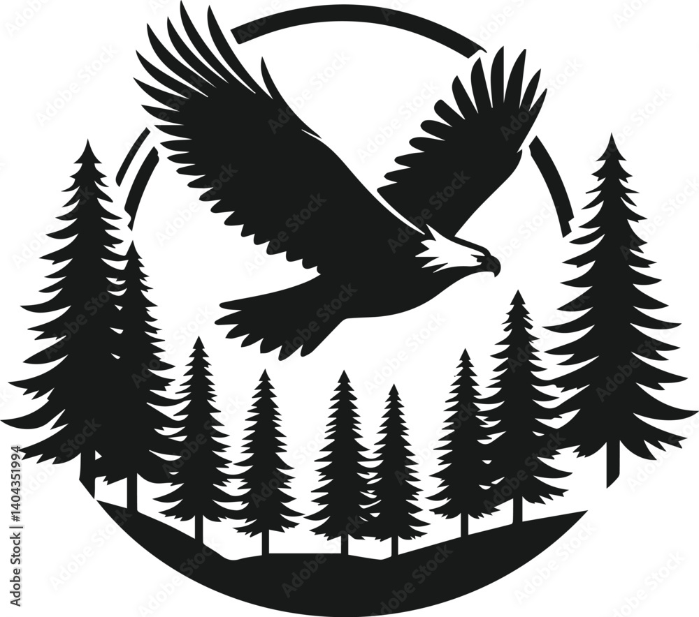 Obraz premium Eagle silhouette