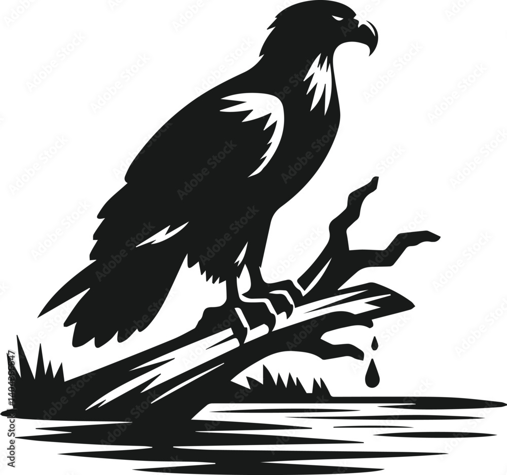 Fototapeta premium Eagle silhouette
