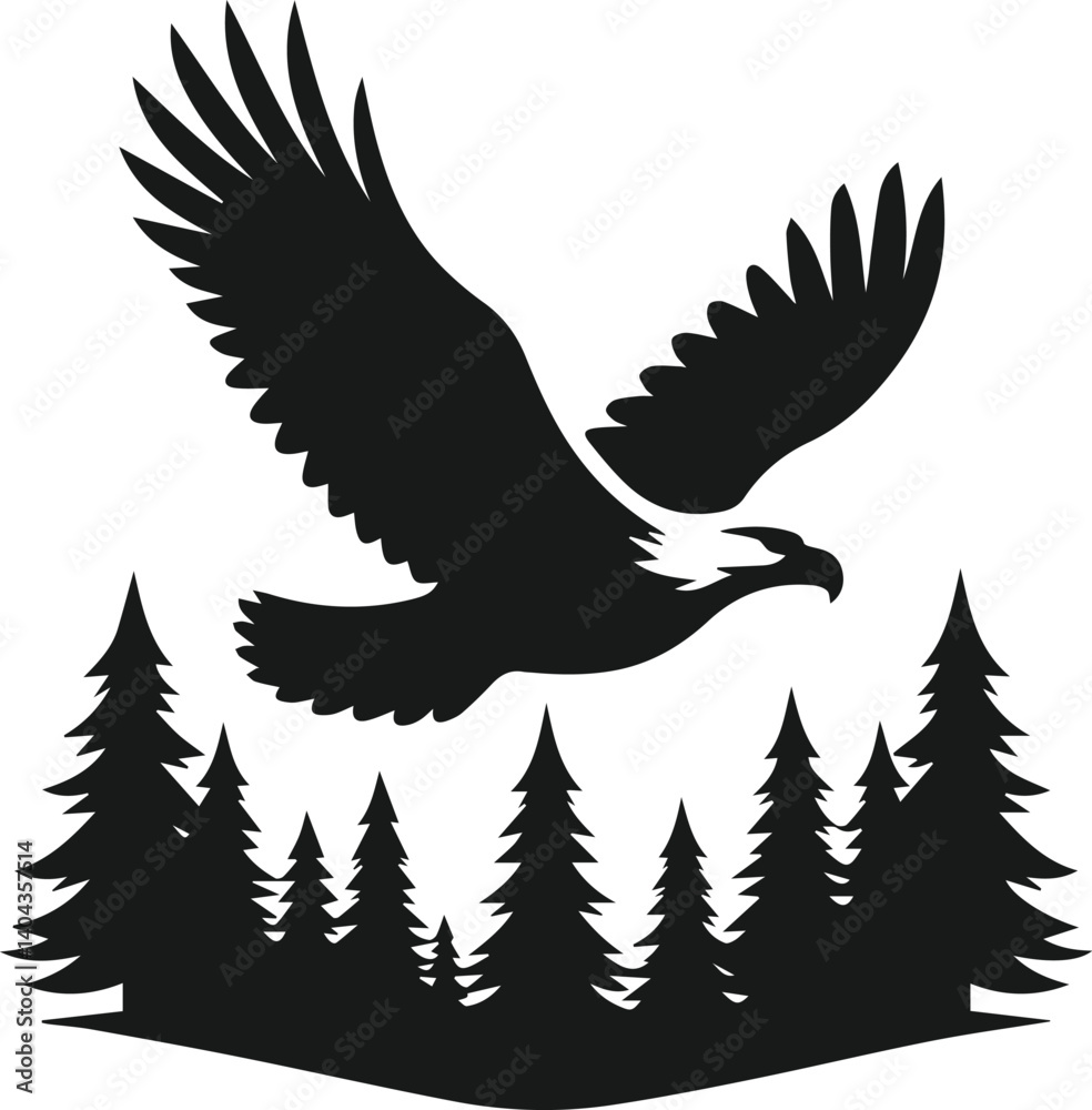 Obraz premium Eagle silhouette