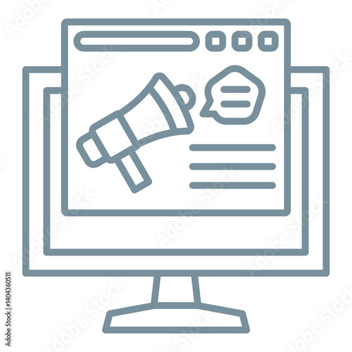 Digital advertising Icon