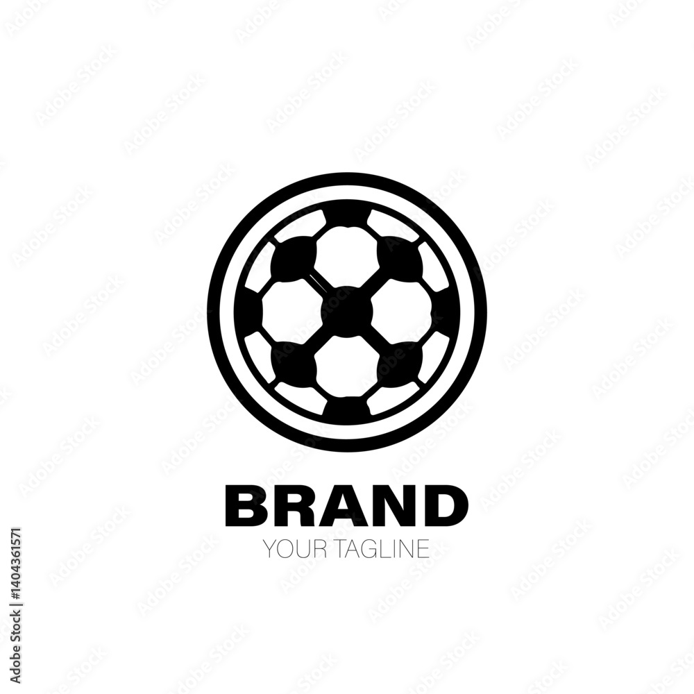 Obraz premium soccer logoSoccer Logo. Soccer Logo Design. Soccer Logo Brand. Soccer Logo Vector Design Isolated on White Background