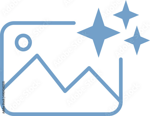 Artificial intelligence stars app logo