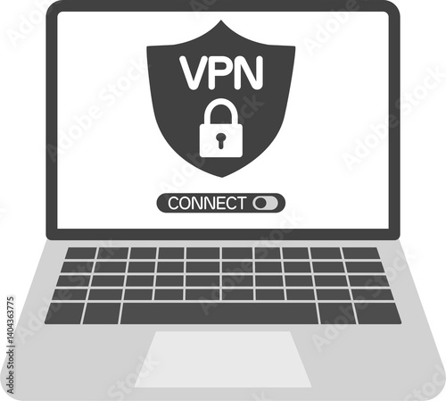 vpn technology system, browser unblock website, internet connection illustration