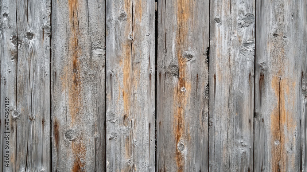 Aged gray wooden planks form a weathered fence. Aged gray wooden planks form a weathered fence.