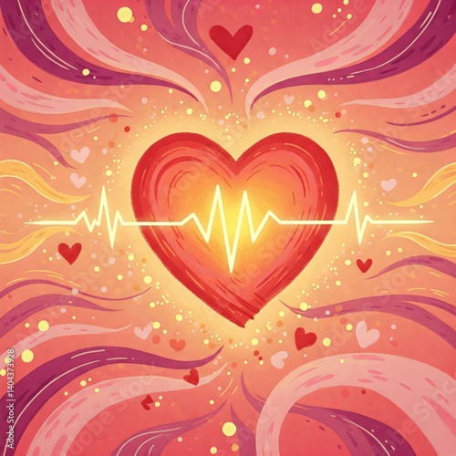 abstract heart background