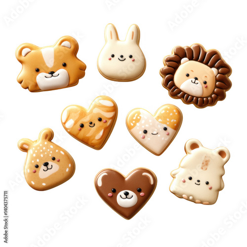 Baking fun adorable animal and heart cookies home kitchen dessert photography bright and cheerful whimsical treats
