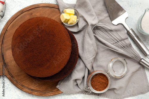 Wooden board with sponge ca...