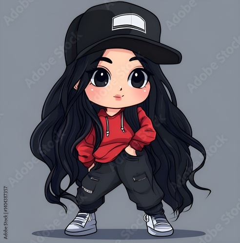 girl in a hat