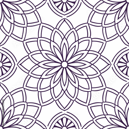 Floral Mandala Pattern: An intricate and elegant mandala pattern, showcasing a mesmerizing arrangement of repeating floral motifs.