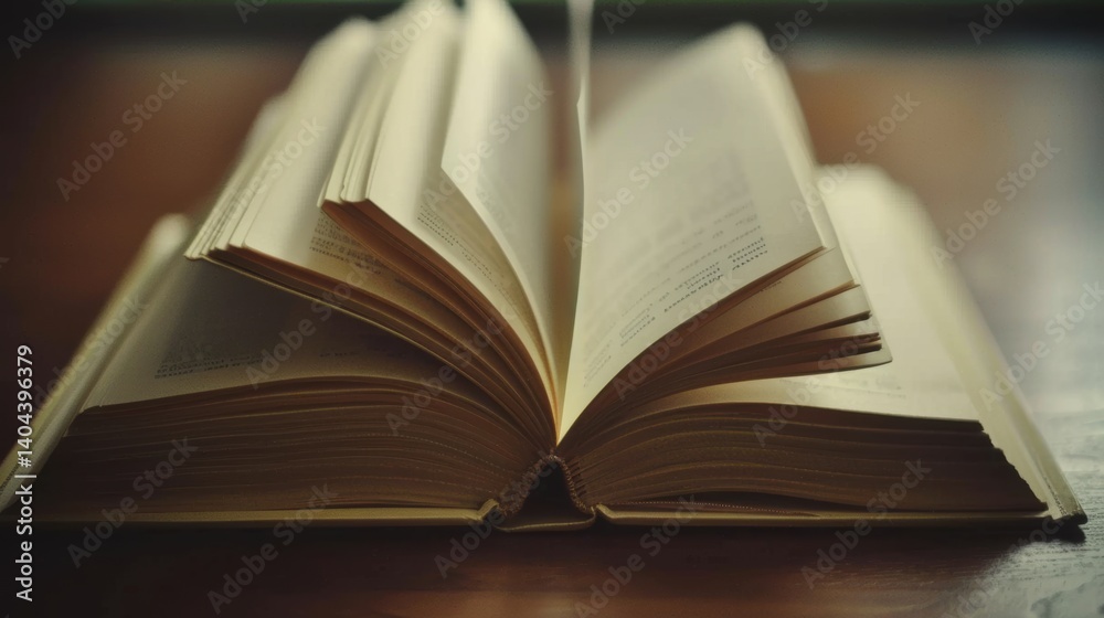 Open Book and Hardback Books on Wooden Table: The Ideal Education - themed Backdrop for Back - to - School Projects with Ample Copy Space Open Book and Hardback Books on Wooden Table: The Ideal Education - themed Backdrop for Back - to - School Projects with Ample Copy Space