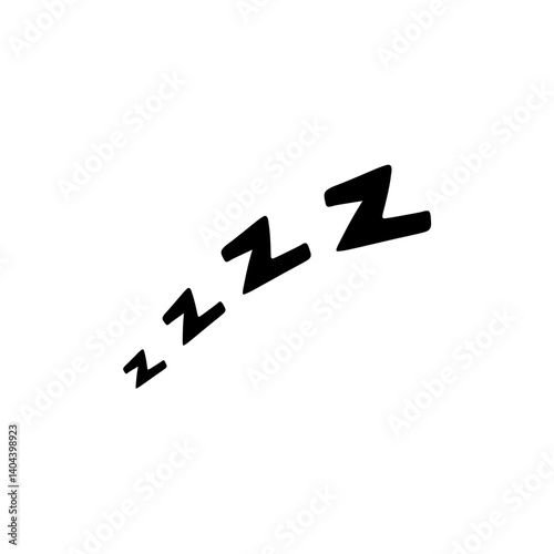 Zzz sleep snore effect vector icon
