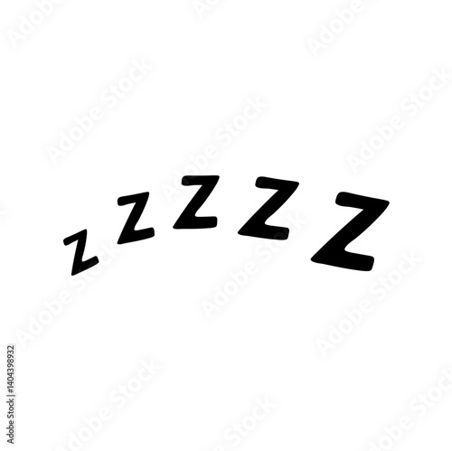 Zzz sleep snore effect vector icon