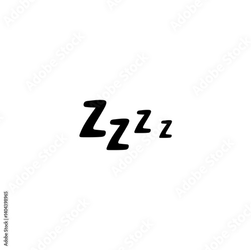 Zzz sleep snore effect vector icon