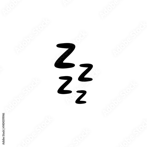 Zzz sleep snore effect vector icon