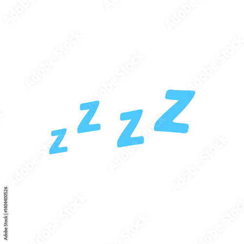 Free Download Blue ZZZ sign emoji icon. Vector symbol sleep - GFXLoad