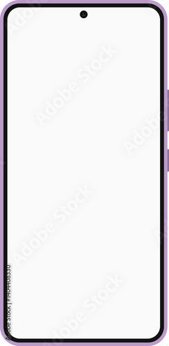 Blank Display Smartphone Vector Clean Tech Design