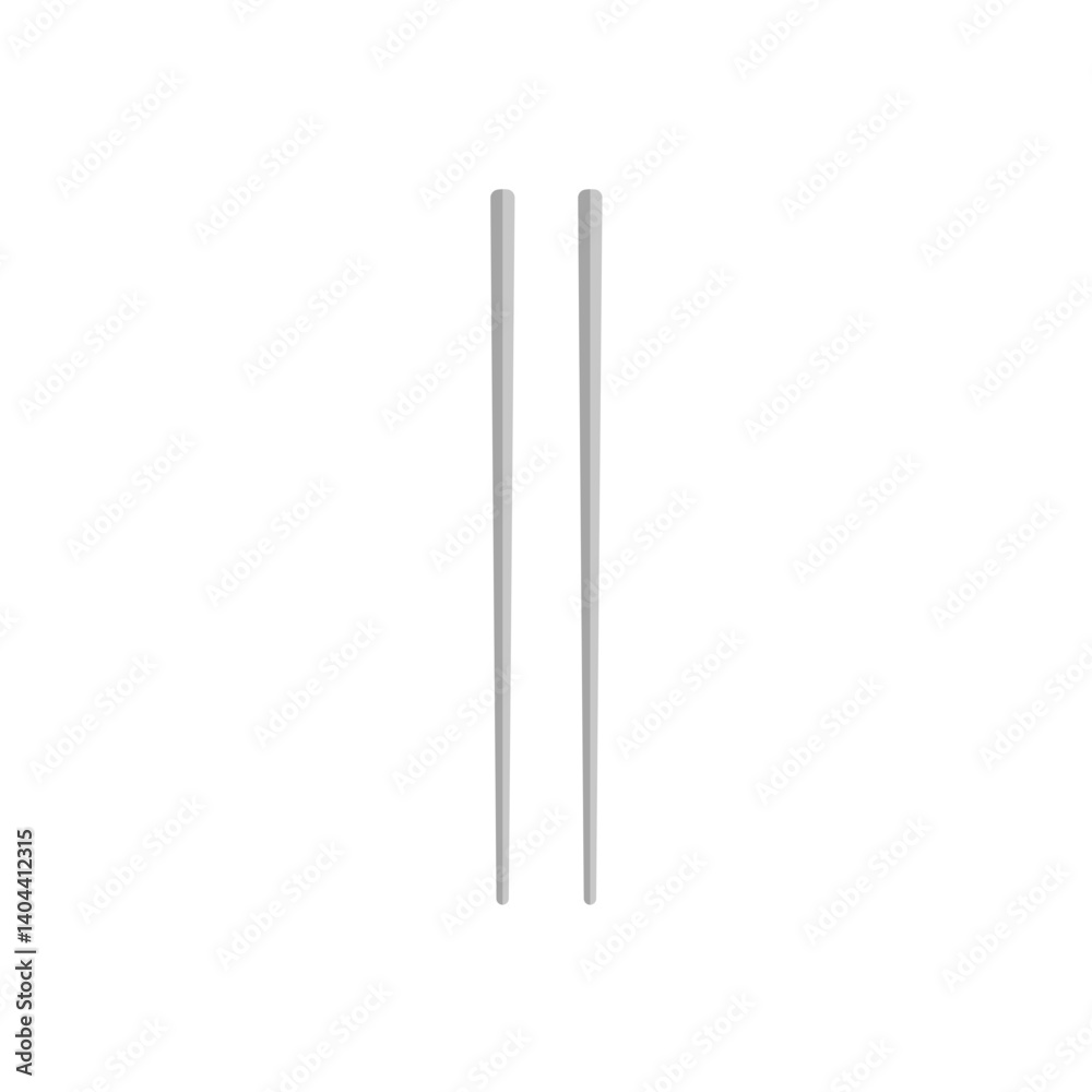 Chinese chopsticks. Vector kitchenware icon. Chinese chopsticks. Vector kitchenware icon.