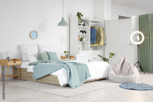 Interior of teenager's room...