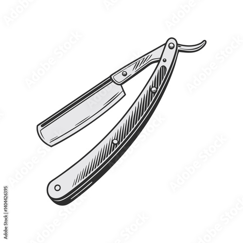 Classic Straight Razor with Folding Design – Premium Barber Tool for Precision Shaving