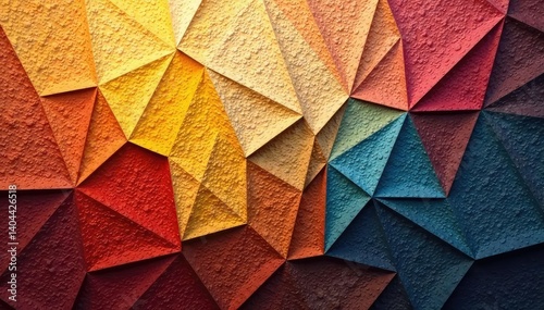 Abstract geometric tapestry, muted earth tones, seamless, simple