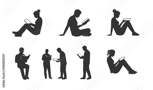 Illustrations that bring to life readers exploring books designed to complement academic themes and creative storytelling projects

