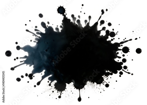 black ink blot