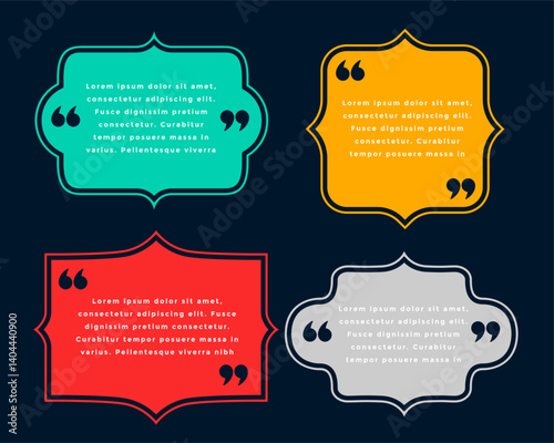 stylish testimonial inverted comma icon template for comment or remark