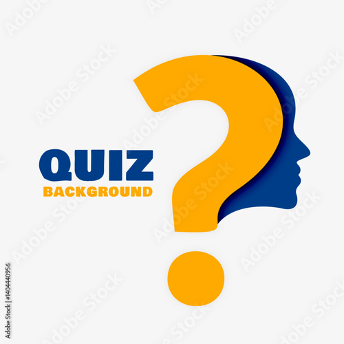 creative puzzle solving question mark template with human face design