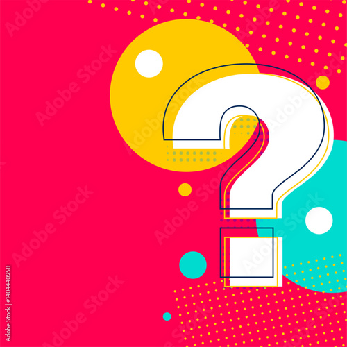 creative help and request question mark concept template design