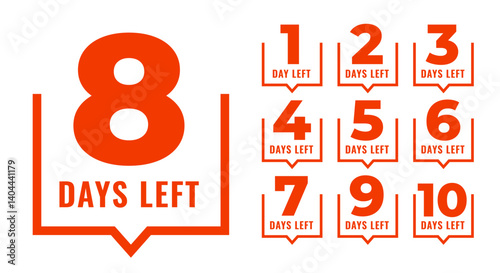 number of days left countdown tag for limited time offer