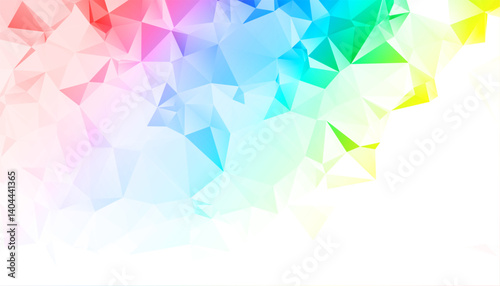 abstract and colorful low poly pattern background design