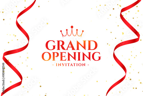 grand opening greeting background welcoming to new business place
