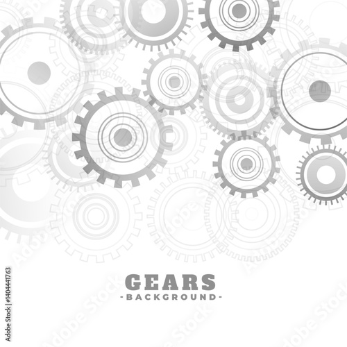 industrial equipment grey cogwheel motion symbol background