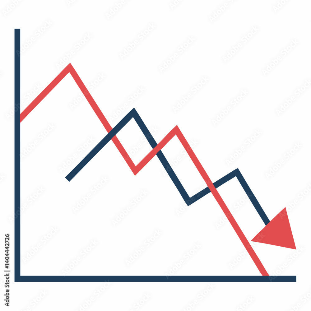 business graph with arrow business graph with arrow