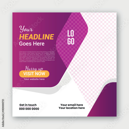 business social media post template | Usable for social media post and website ads | instagram template design | Digital business marketing banner for social media post template