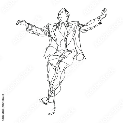 Businessman Juggling Multiple Tasks