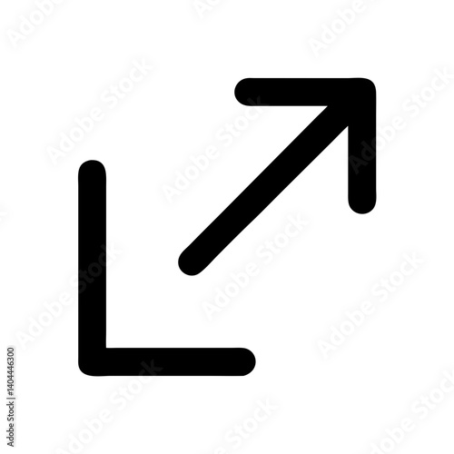 Corner Arrow Pointing Up Left Icon Design