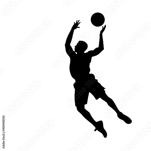 Basketball Player Silhouette Jump Shot Dunk – Vector Sports Illustration