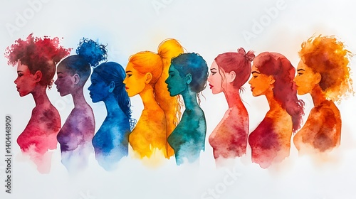 Women's Portraits in Profile