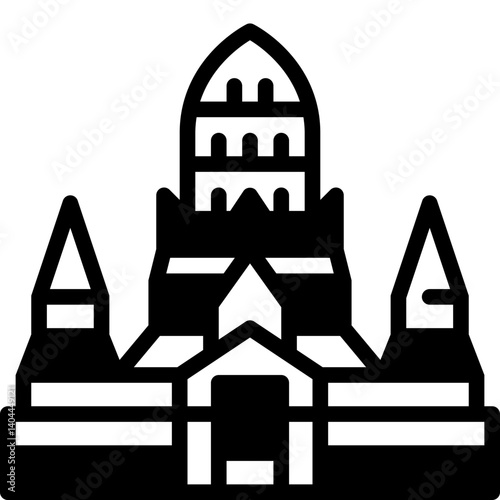 ayutthaya solid line icon