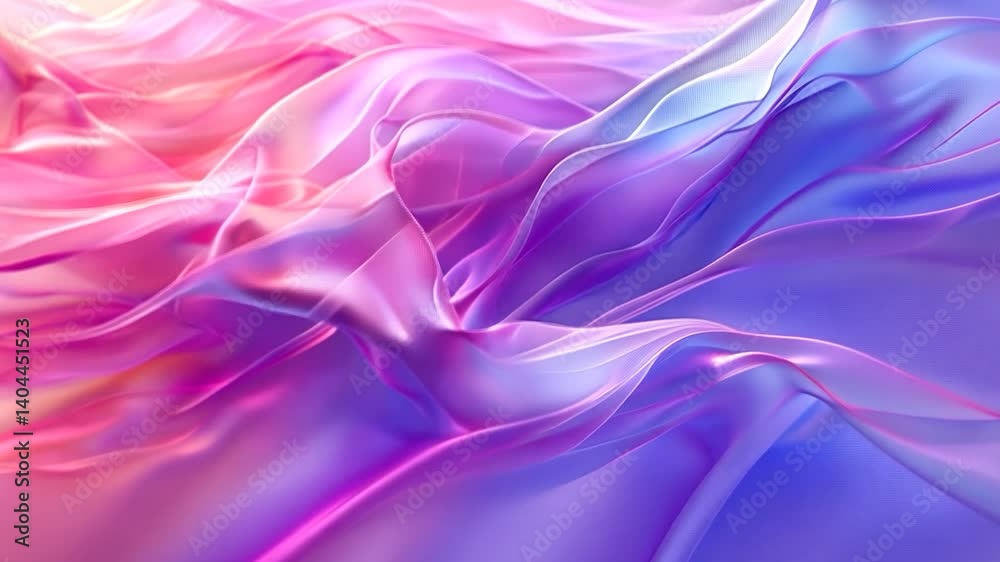Abstract Colorful Fabric Waves: A Dreamy Pink and Purple Swirl Abstract Colorful Fabric Waves: A Dreamy Pink and Purple Swirl