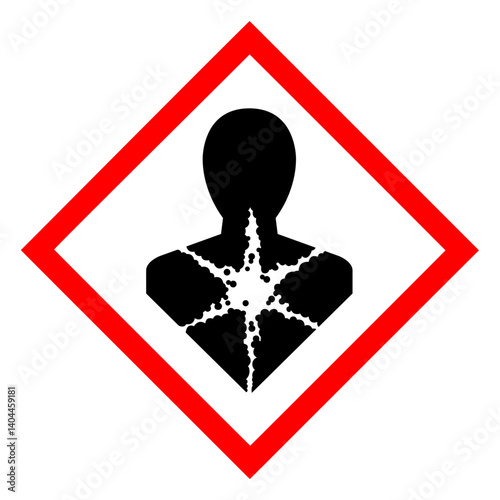 Health hazard warning icon png