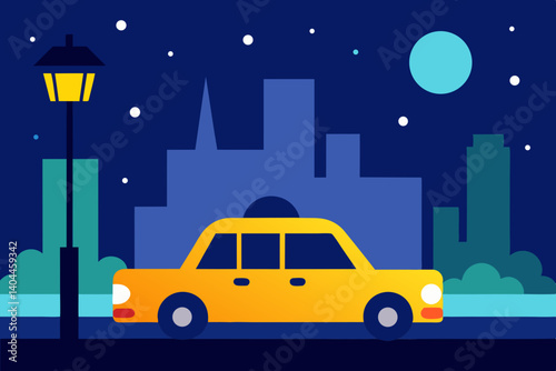 taxi in the night
