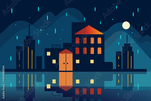 vector illustration of a city