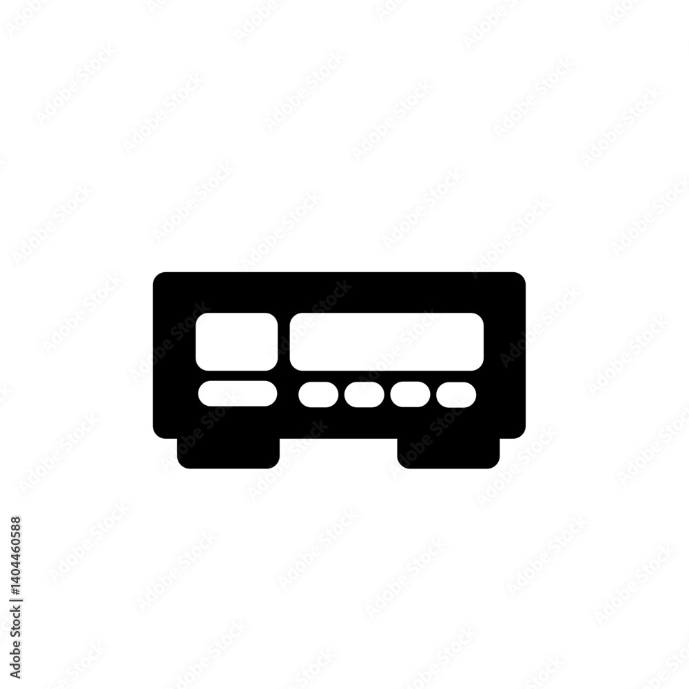 dvd player glyph icon