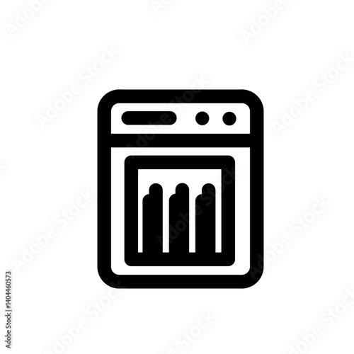 dish washer line icon
