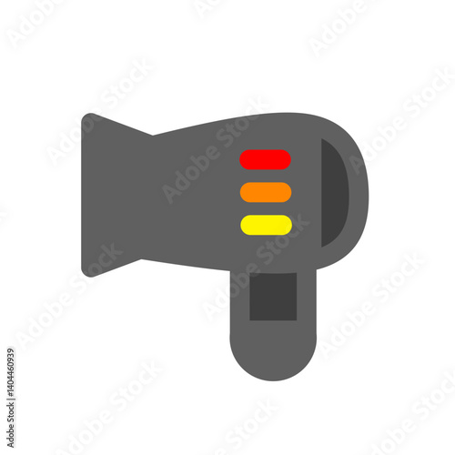 hair dryer flat icon