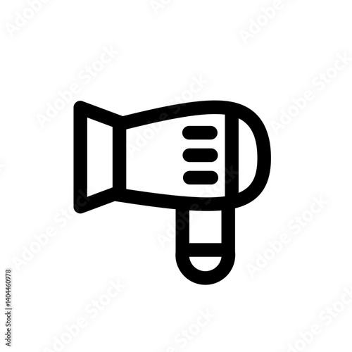 hairdryer line icon