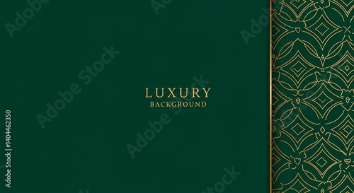 Emerald Elegance: Gilded Grace AI Generated